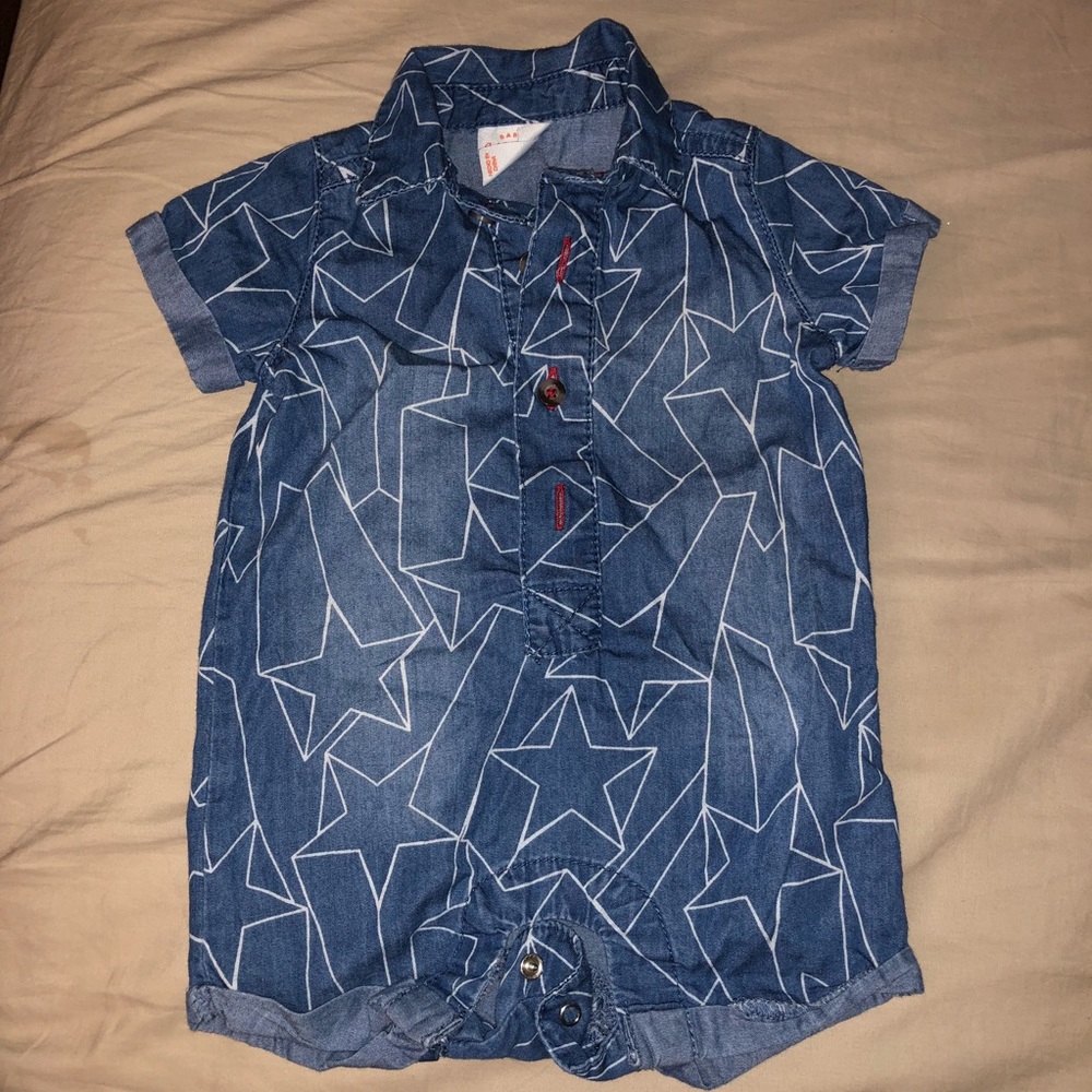 2 Adorable Boy Rompers - Picture 3 of 3
